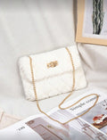 WHITE FUR PURSE😍